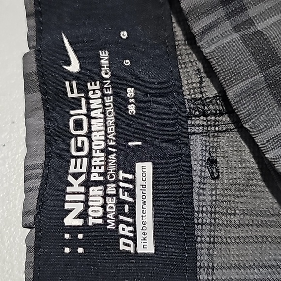 Nike golf tour performance 36x32 black and gray pants - Picture 6 of 7
